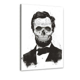 Dead Lincoln b/w - Alu-Dibond Bild - Hustling Sharks