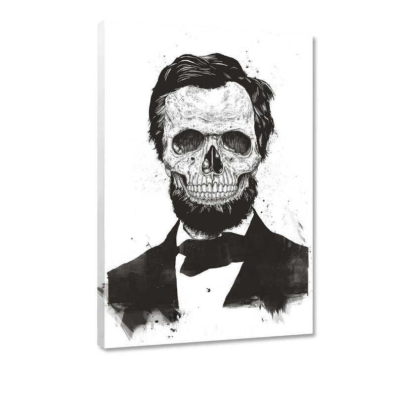 Dead Lincoln b/w - Leinwandbild - Hustling Sharks