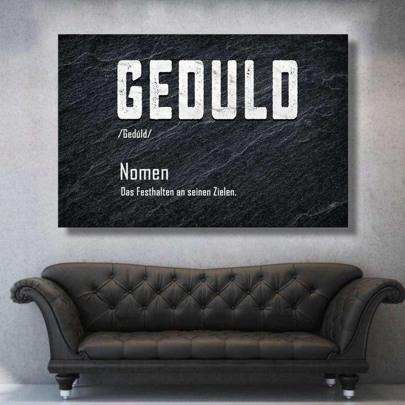 Definition der Geduld - Mockup mit Hintergrund 1 - Hustling Sharks