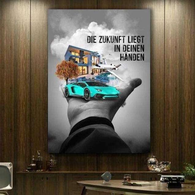 Deine Zukunft! - Mockup mit Hintergrund 1 - Hustling Sharks