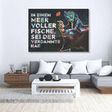 SEI KEIN FISCH! - Mockup mit Hintergrund 2 - Hustling Sharks