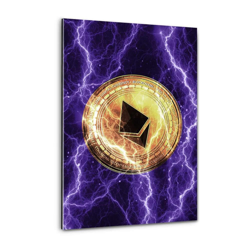 Electrified Ethereum - purple - Plexiglasbild - Hustling Sharks
