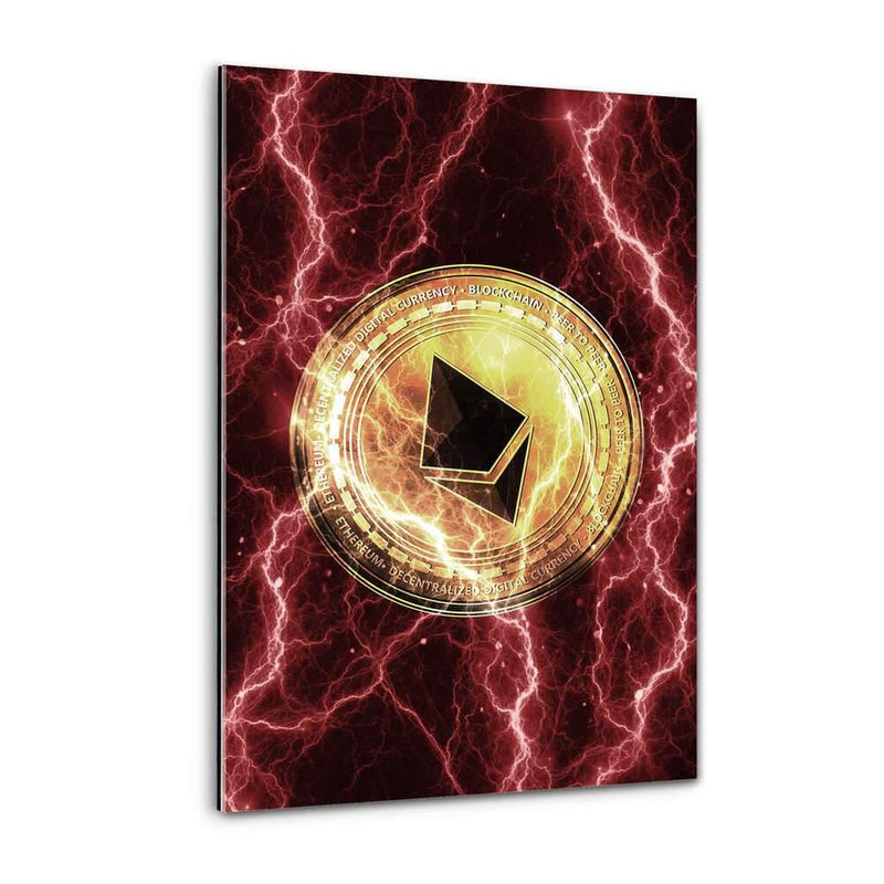 Electrified Ethereum - red - Plexiglasbild - Hustling Sharks