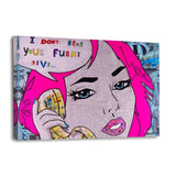 FUNNY LOVE - Leinwandbild - Hustling Sharks