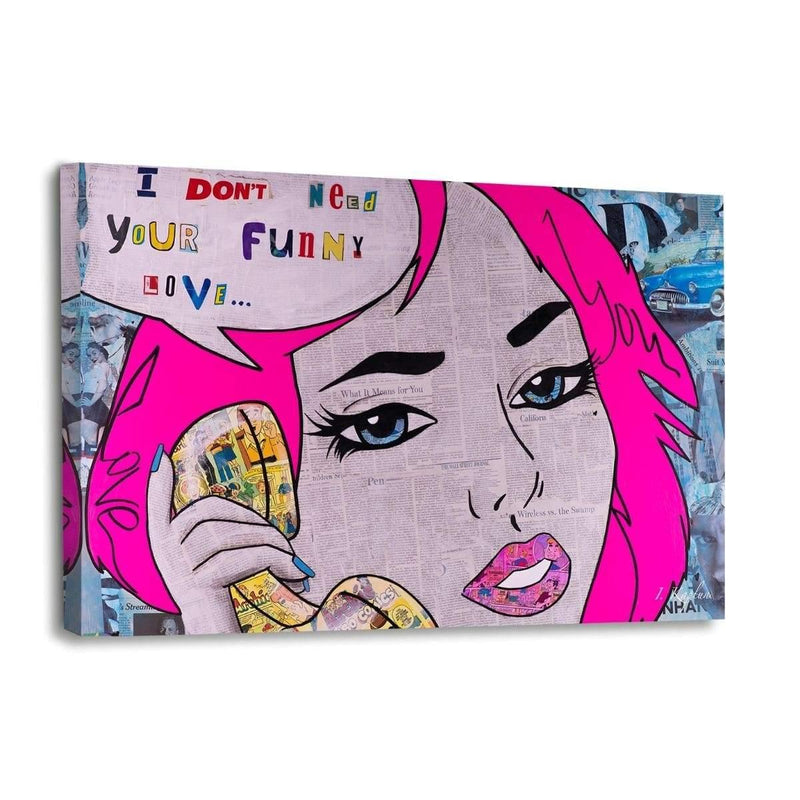 FUNNY LOVE - Leinwandbild - Hustling Sharks