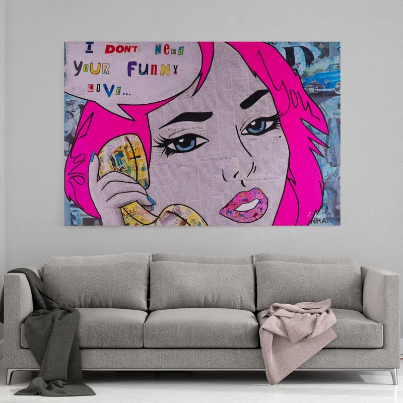 FUNNY LOVE - Mockup mit Hintergrund - Hustling Sharks