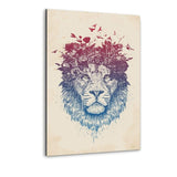 Floral Lion #2 - Alu-Dibond Bild - Hustling Sharks