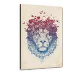 Floral Lion #2 - Plexiglasbild - Hustling Sharks