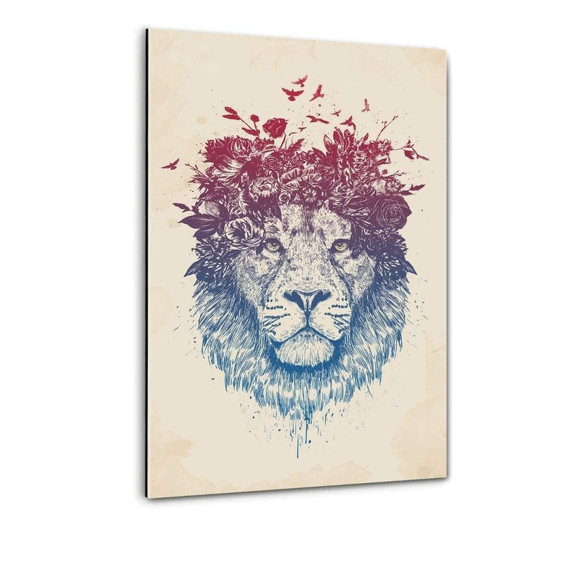 Floral Lion #2 - Plexiglasbild - Hustling Sharks