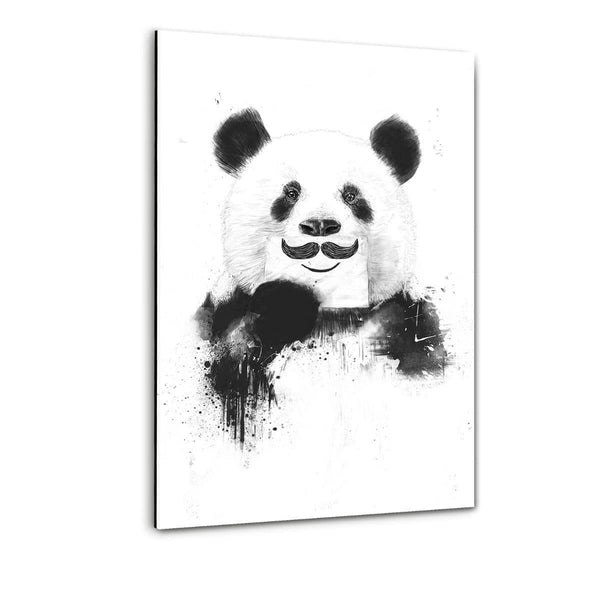 Funny Panda - Plexiglasbild - Hustling Sharks