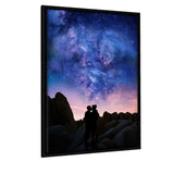 Galaxy Love #2 - Leinwandbild mit Schattenfuge "schwarz" - Hustling Sharks