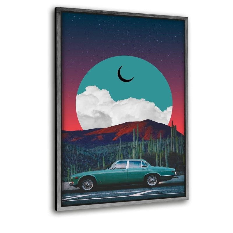 GREEN LOVE - Leinwandbild mit Schattenfuge "silber" - Hustling Sharks