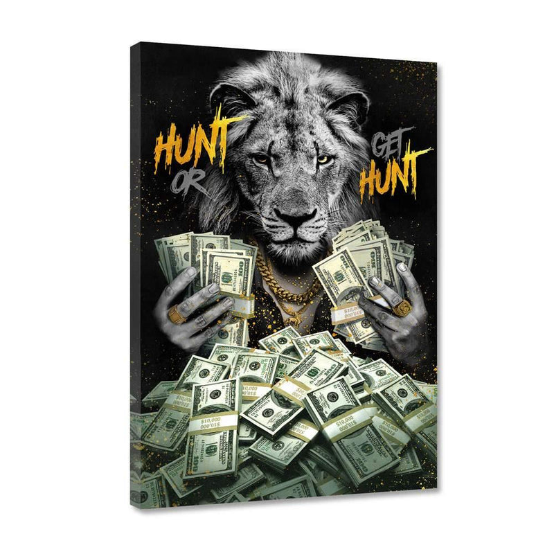 HUNT OR GET HUNT - Leinwandbild - Hustling Sharks