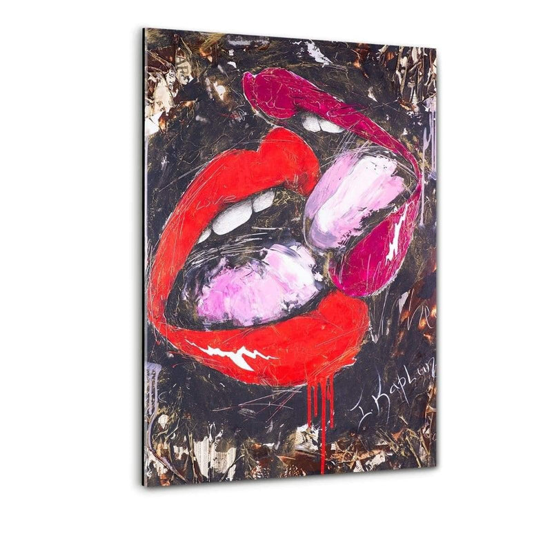 Kiss Me - Plexiglasbild - Hustling Sharks