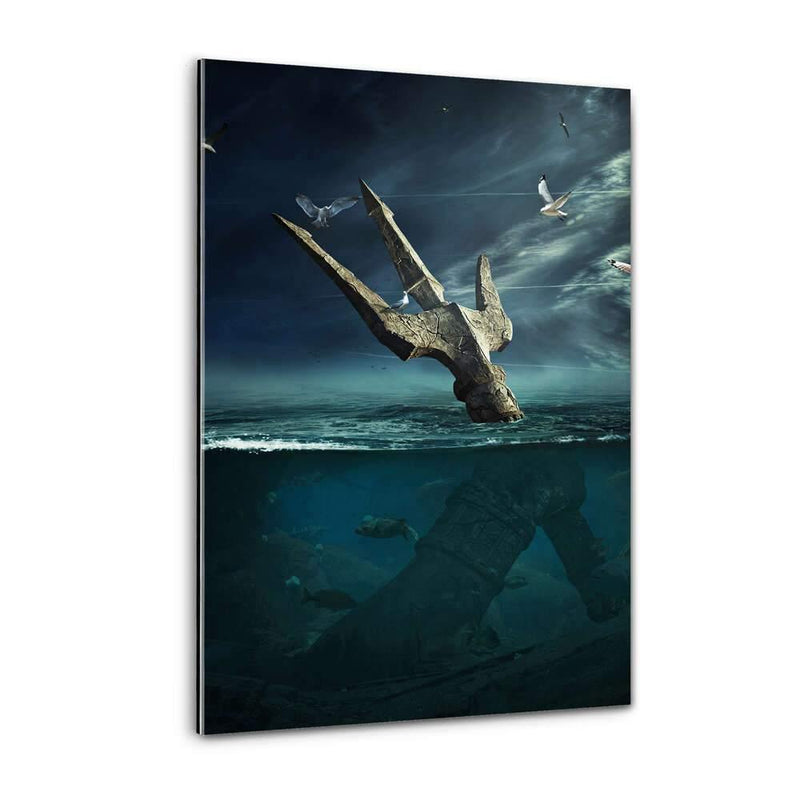Last Hope Poseidon - Plexiglasbild - Hustling Sharks