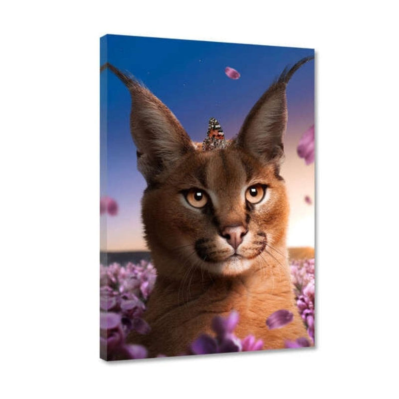 Leinwandbild - Caracal Flowers - Hustling Sharks