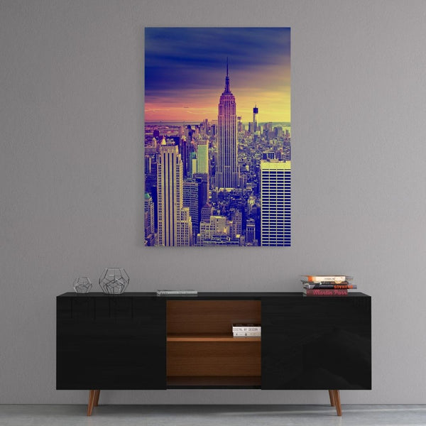 Leinwandbild mit Hintergrund 1 - New York City - Empire State Building - Hustling Sharks