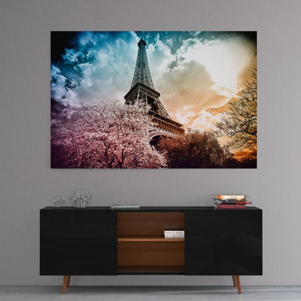 Leinwandbild mit Hintergrund 1 - Paris France - Eiffel - Hustling Sharks