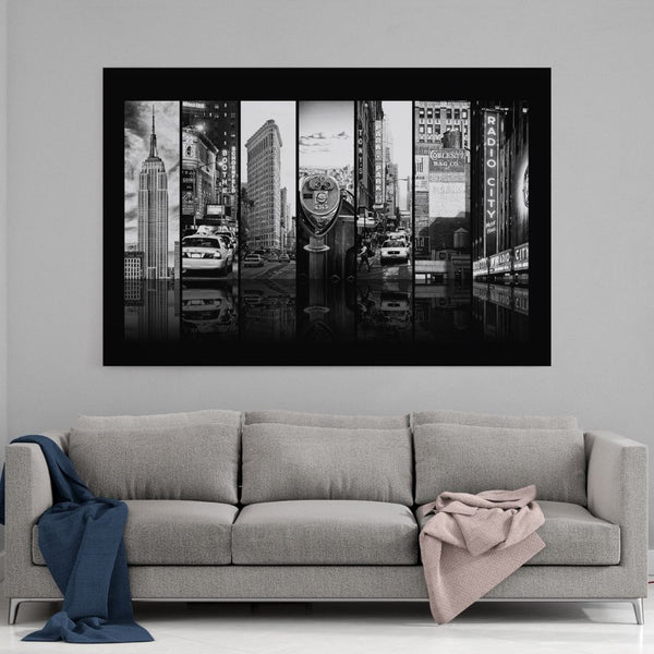 Leinwandbild mit Hintergrund 1 - Seven of 7 NYC - 4 - Hustling Sharks