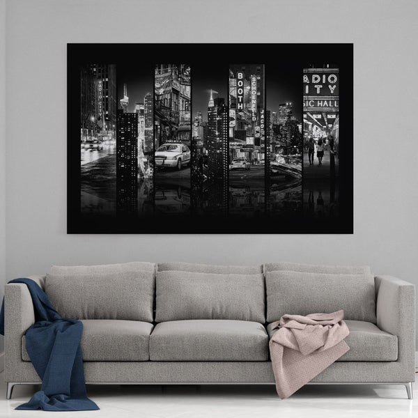 Leinwandbild mit Hintergrund 1  - Seven of 7 NYC - 6 - Hustling Sharks
