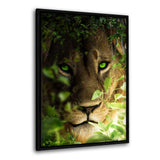 Lion Portrait - Leinwandbild mit Schattenfuge "schwarz" - Hustling Sharks