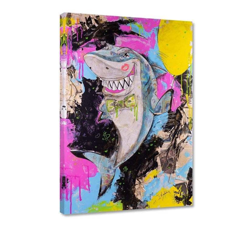 MONEY SHARK - Leinwandbild - Hustling Sharks