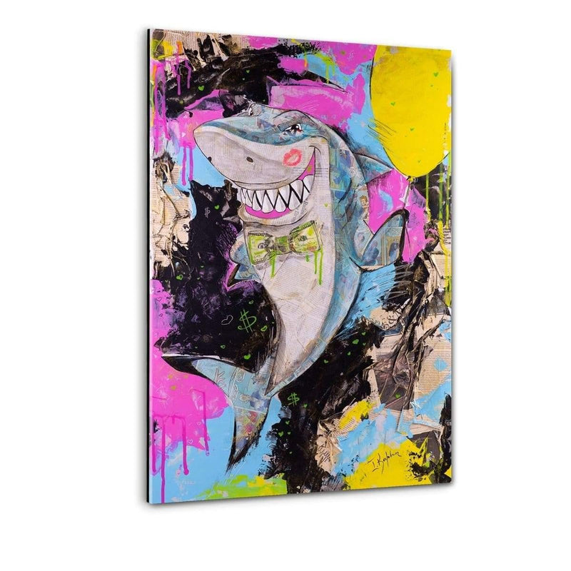 MONEY SHARK - Plexiglasbild - Hustling Sharks