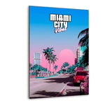 Miami Vibes - Alu-Dibond Bild - Hustling Sharks