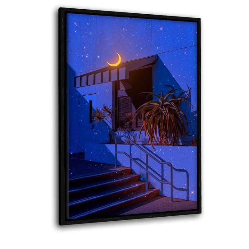 Moonlight 2 - Leinwandbild mit Schattenfuge "schwarz" - Hustling Sharks