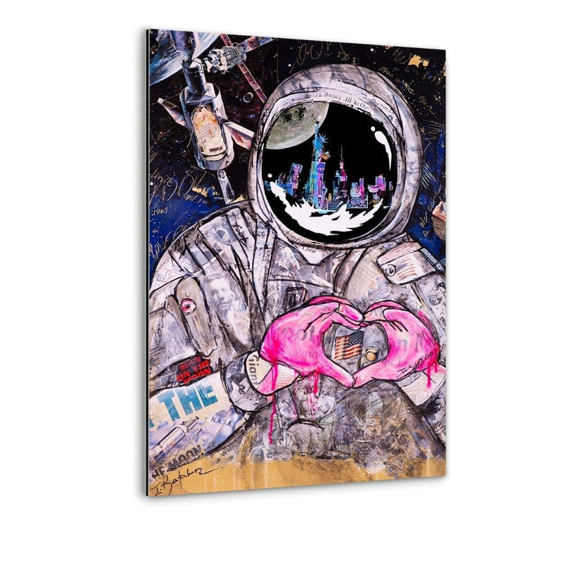OVER THE MOON - Alu-Dibond Bild - Hustling Sharks