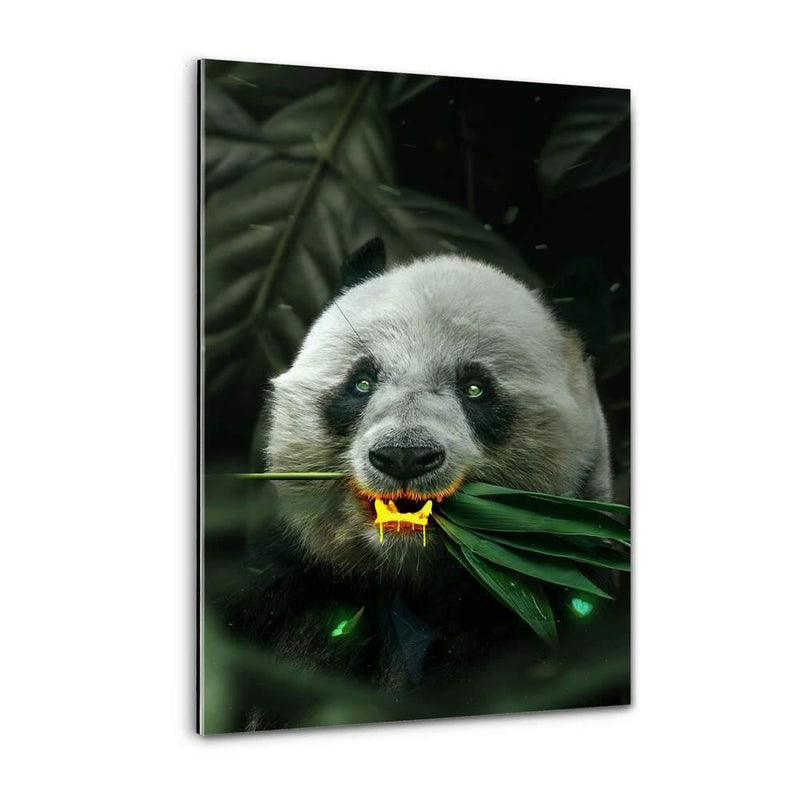 Goldener Panda - Plexiglasbild - Hustling Sharks