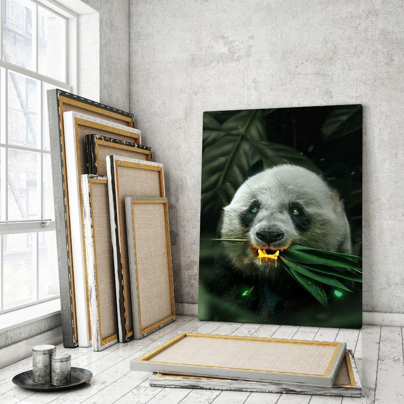 Goldener Panda - Mockup mit Hintergrund - Hustling Sharks