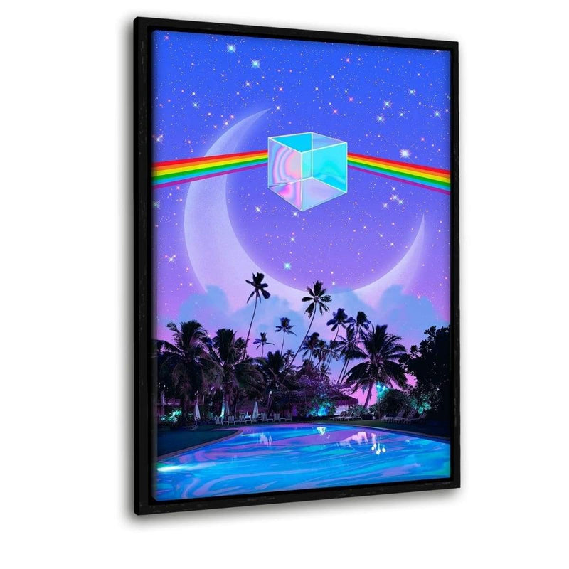 Place of Dreams 3 - Leinwandbild mit Schattenfuge "schwarz" - Hustling Sharks