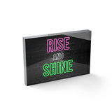 RISE & SHINE - 30x20cm Acrylglasblock-Hustling Sharks