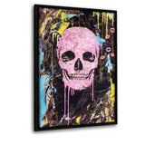 SKULL KISS - Leinwandbild mit Schattenfuge "schwarz" - Hustling Sharks