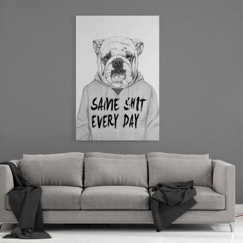 Same Shit Every Day - Mockup mit Hintergrund - Hustling Sharks