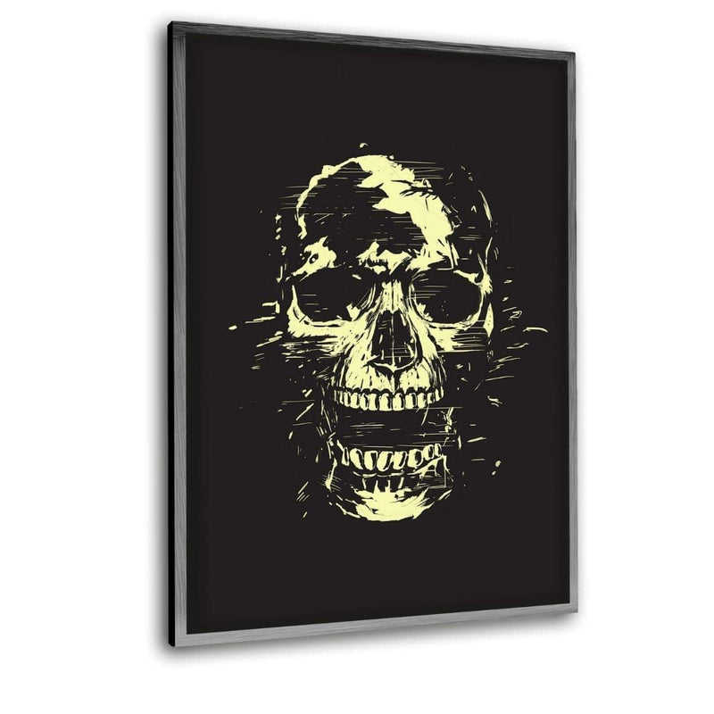 Scream Gold - Leinwandbild mit Schattenfuge "silber" - Hustling Sharks