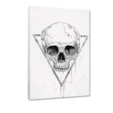 Skull In A Triangle #1 - Leinwandbild - Hustling Sharks