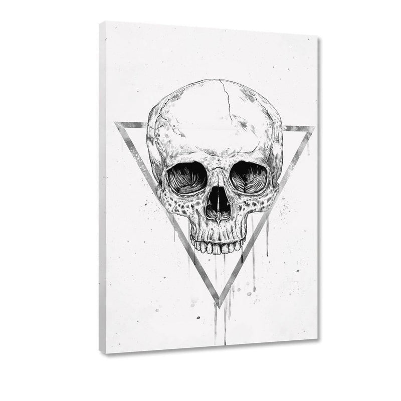 Skull In A Triangle #1 - Leinwandbild - Hustling Sharks