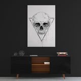Skull In A Triangle #1 - Mockup mit Hintergrund - Hustling Sharks