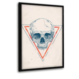 Skull In A Triangle #3 - Leinwandbild mit Schattenfuge "schwarz" - Hustling Sharks