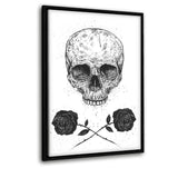 Skull N Roses - Leinwandbild mit Schattenfuge "schwarz" - Hustling Sharks