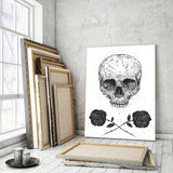 Skull N Roses - Mockup mit Hintergrund - Hustling Sharks