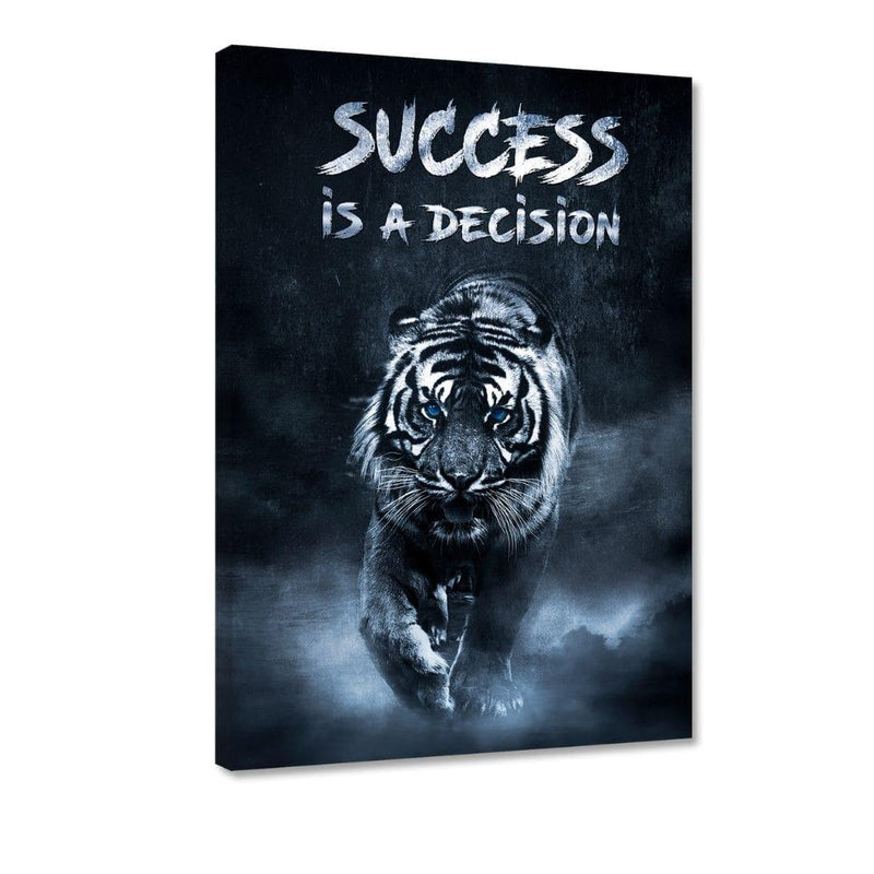 Success is a decision! - Leinwandbild - Hustling Sharks