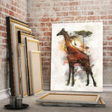 Surreal Giraffe - Mockup mit Hintergrund 2 - Hustling Sharks