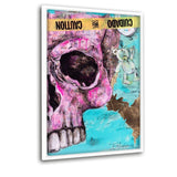 THE RIGHT SKULL - Leinwandbild mit Schattenfuge "weiß" - Hustling Sharks