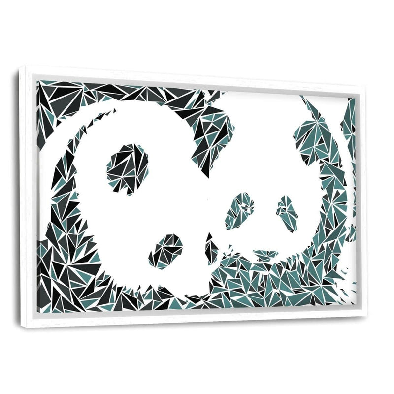 The Pandas - Leinwandbild mit Schattenfuge "weiß" - Hustling Sharks