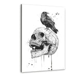 The Skull b/w - Alu-Dibond Bild - Hustling Sharks