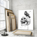 The Skull b/w - Mockup mit Hintergrund - Hustling Sharks