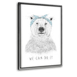 We Can Do It - Leinwandbild mit Schattenfuge "silber" - Hustling Sharks